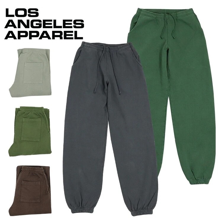 ロサンゼルスアパレル ロスアパ スウェットパンツ ガーメントダイ Los Angeles メンズ 無地 裏起毛 ボトムス 14oz 10,210円