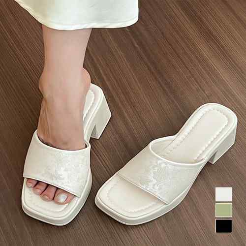 チャンキーヒール 太ヒール スクエアトゥ 美脚 歩きやすい 痛くない 大人 おしゃれ 厚底サンダル ヒールサンダル サマーサンダル キレイめ