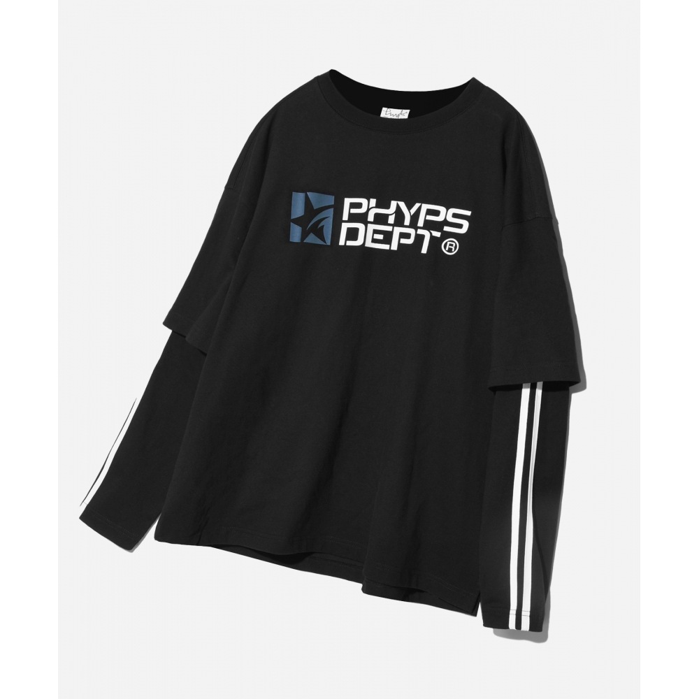 体育科 PHYPS スターダスト レイヤード LS ブラック