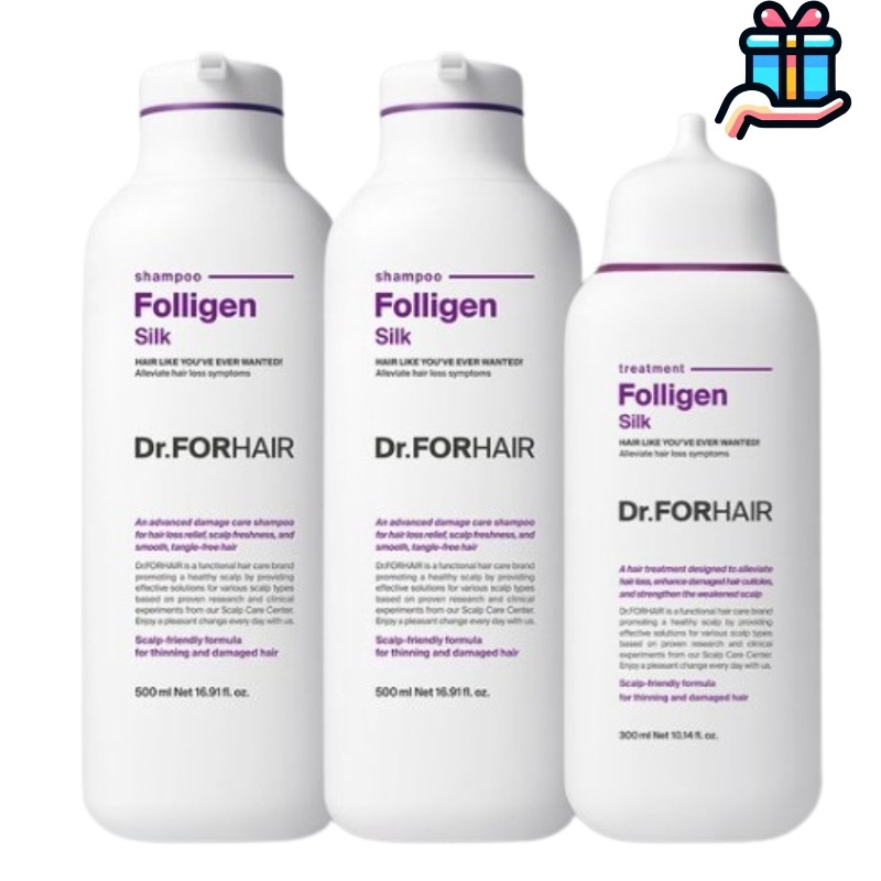 [大容量 企画商品] ポリゼン シルクシャンプー 500ml x 2 + シルクトリートメント 300ml セット 韓国コスメ 脱毛 症状 緩和 ダメージヘア ウォーターパック タンパク質ケア キュー