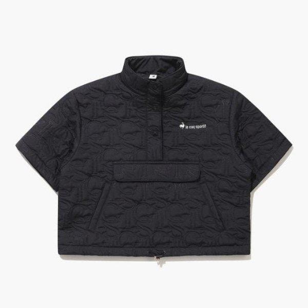 半袖Tシャツ NQJ QP422TPDO6-BLK パディング ジャカード キルティング半袖 / BLACK