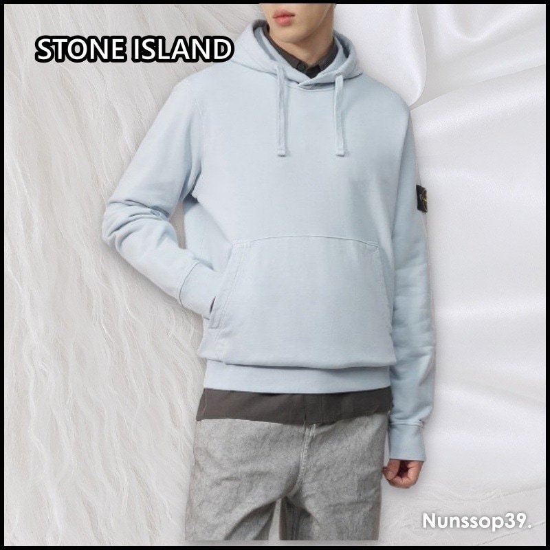 STONE ISLAND コットン フリース ワッペン フード