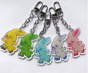 NewJeansキーリング 6種セット NJZ Newjeans 6連 キーチェーン ニュージーンズ パワパフ ニュジ