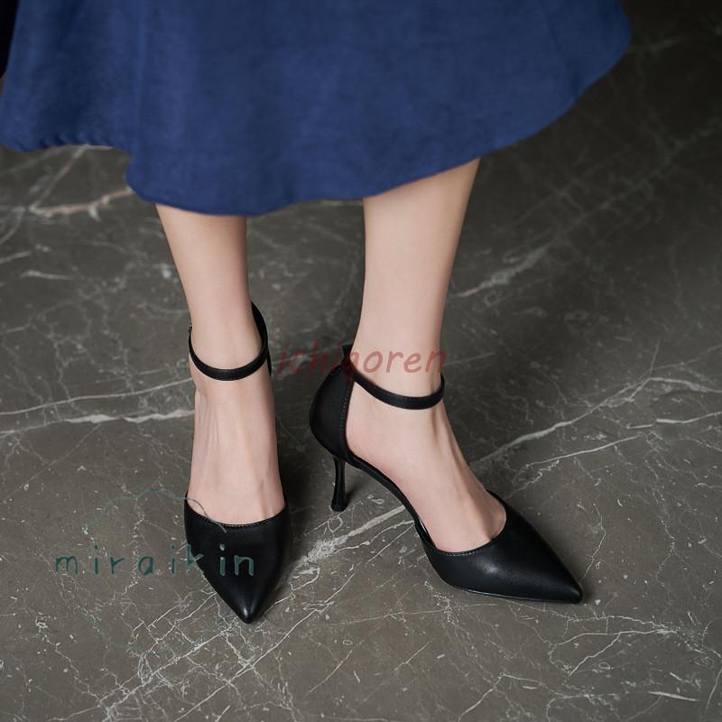 2025新作人気小さいサイズレディース20.5cmミドルヒールサンダルパンプス走れるパンプスハイヒール大きいサイズストラップ26.5cm歩きやすいサンダル黒幅広