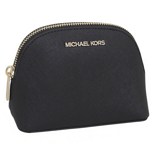 マイケルコース コスメポーチ 化粧ポーチ トラベルポーチ レディース アウトレット レザー ブラック JET SET TRAVEL MD TRAVEL POUCH 35F0GTVM2L-BLACK M