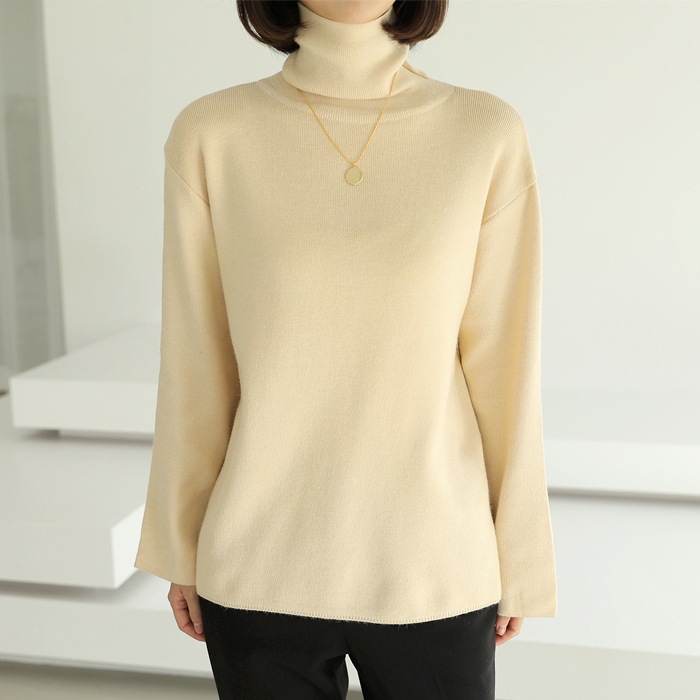 [bbaebbae] 定番中の定番 タートルネックニット