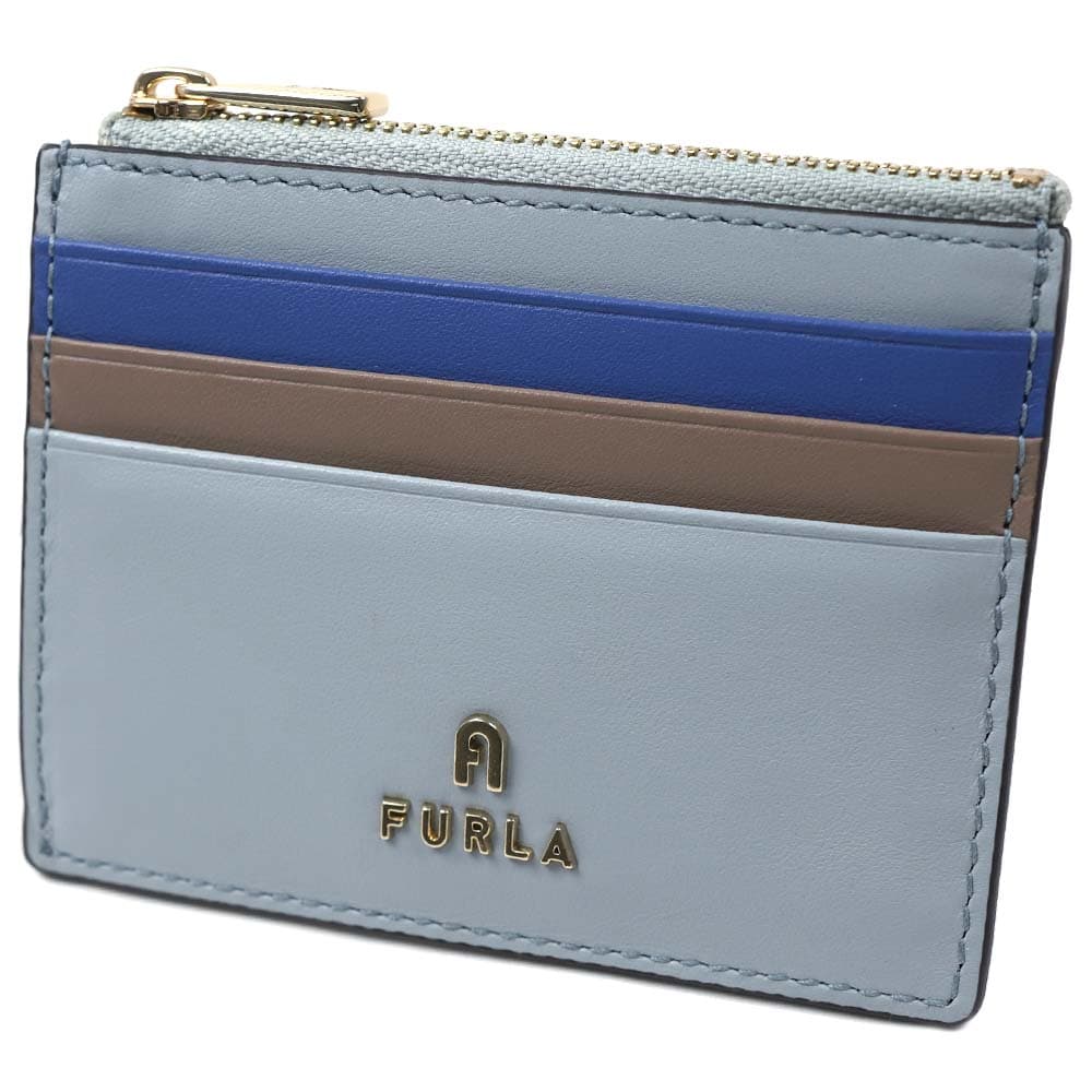 フルラ ミニ財布 カードケース コインケース 小銭入れ レディース カメリア レザー FURLA CAMELIA ARTEMISIA+GREIGE+ORIZZONTE WP00388-BX0184-3