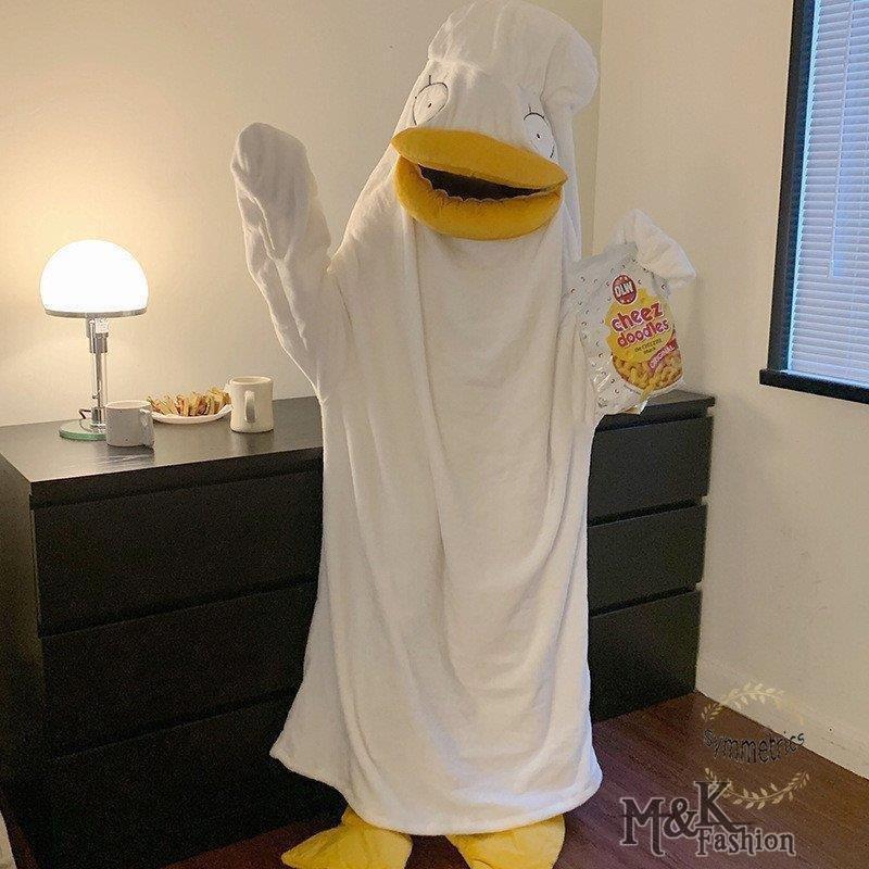 ルームウェア 着ぐるみ ャマ レディース 大人用 もこもこ ャマ 可愛いアヒル 秋 冬 学生 お祭り イベント 屋着 可愛い 高校生 娘 プ
