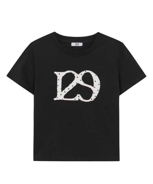 【ILLIGO】 129 LOGO PATCH T-SHIRT BLACK DOT 正規品