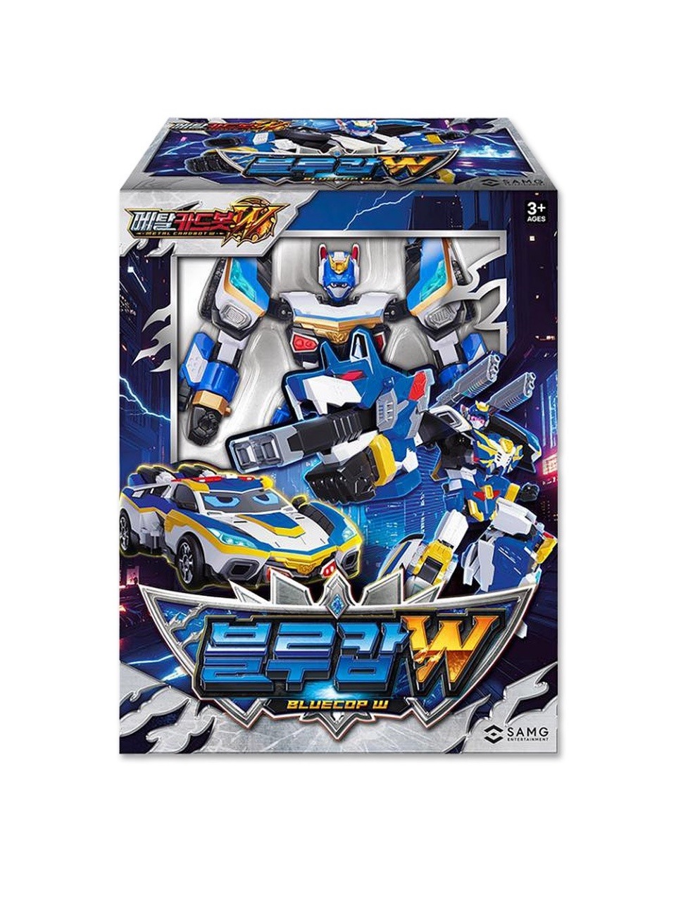 [メガ割]【韓国正規品ロボット】2026年度生産 最新ロボット メタルカードボットW / ブルーコップW / 2段変形ロボット / 合体変形ロボット / フィギュア / 韓国最新ロボット / 男の子プ