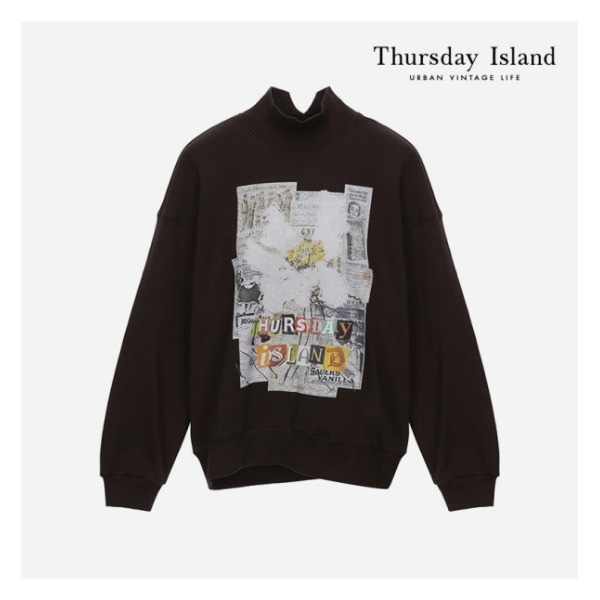 Thursday Island ハイネック スウェットシャツ(T228MST231W)