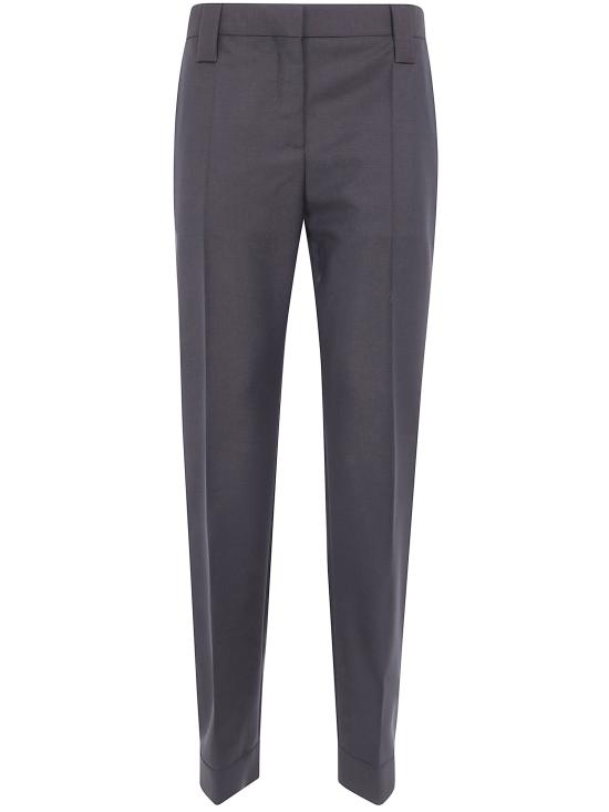 VERSACE Women Trousers 1023792 1A17842 1NE90 DARK CHOCOLATE