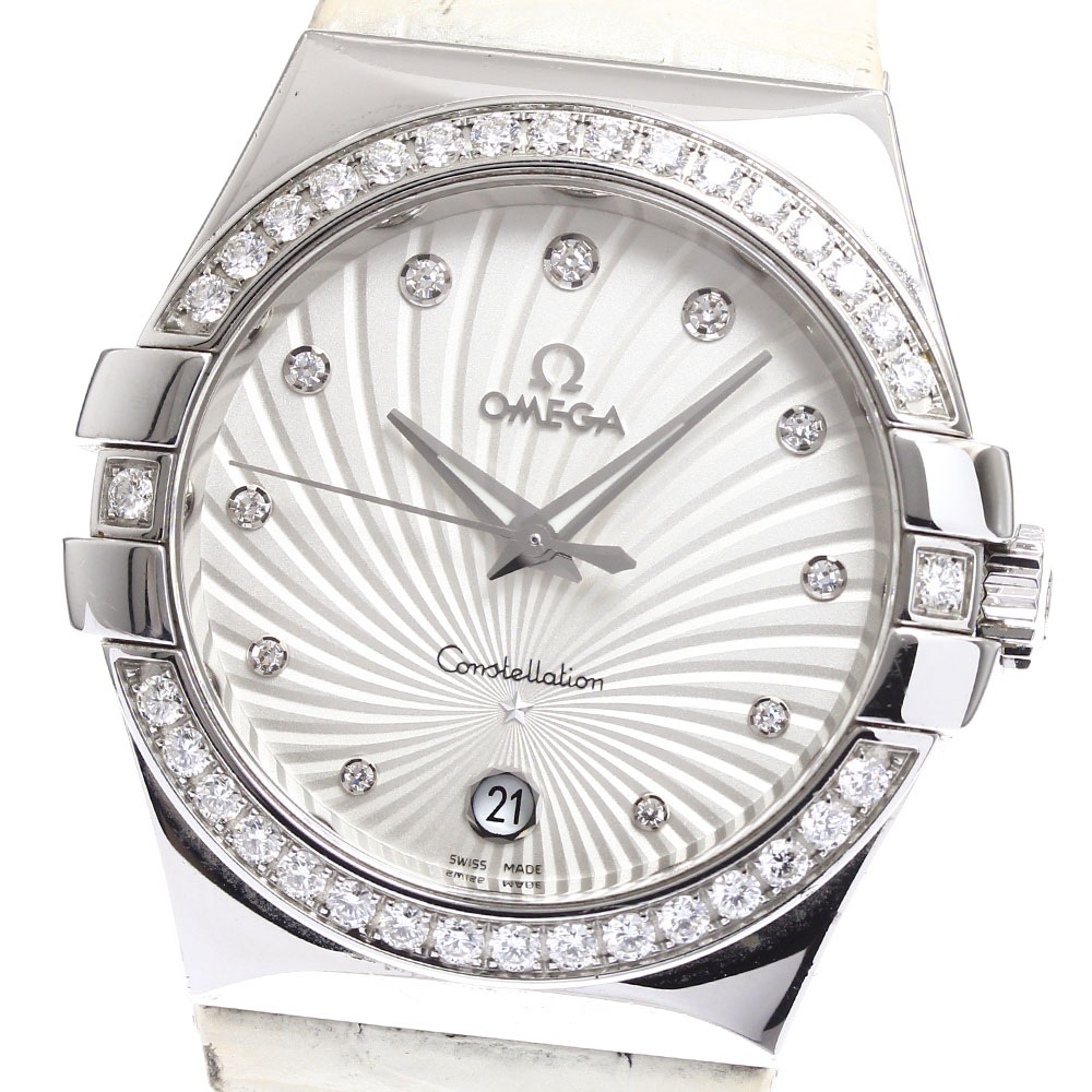 オメガ OMEGA 123.18.35.60.52.001 コンステレーション 11Pダイヤ ダイヤベゼル クォーツ レディース _900426【中古】