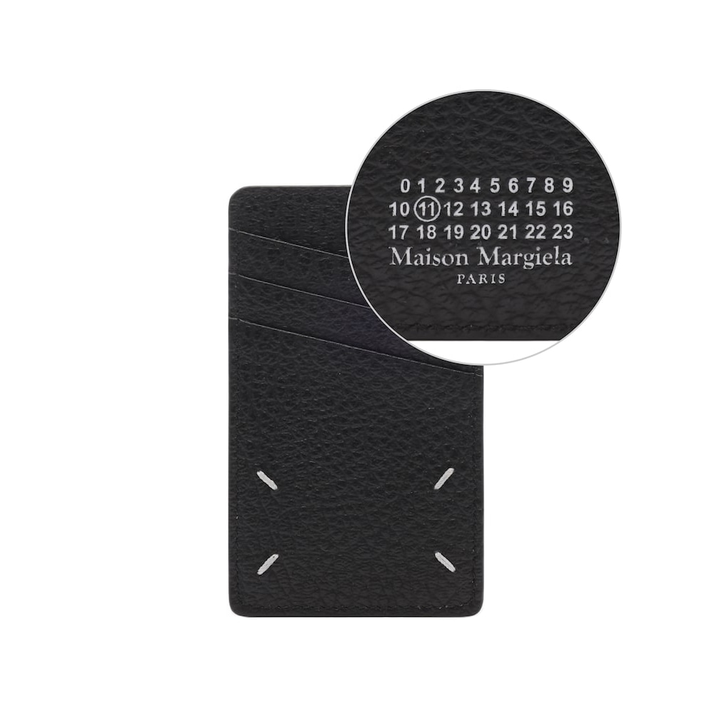 メゾンマルジェラ [メゾンマルジェラ] 24FW ユニセックスステッチカードウォレット (SA1VX0017 P4455 T8013 24F) PVOSA1VX0017P4455T80132