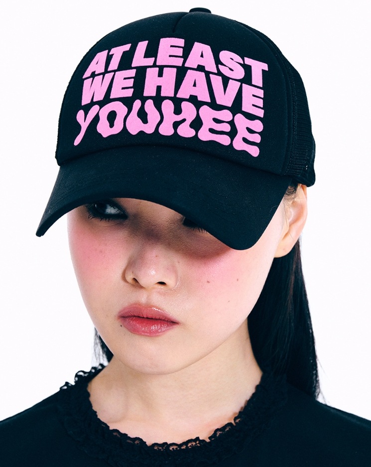 LETTERING ロゴ キャップ [ブラック]