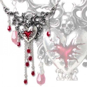 アルケミーゴシックペンダントP532. Alchemy Gothic　Bleeding Heart
