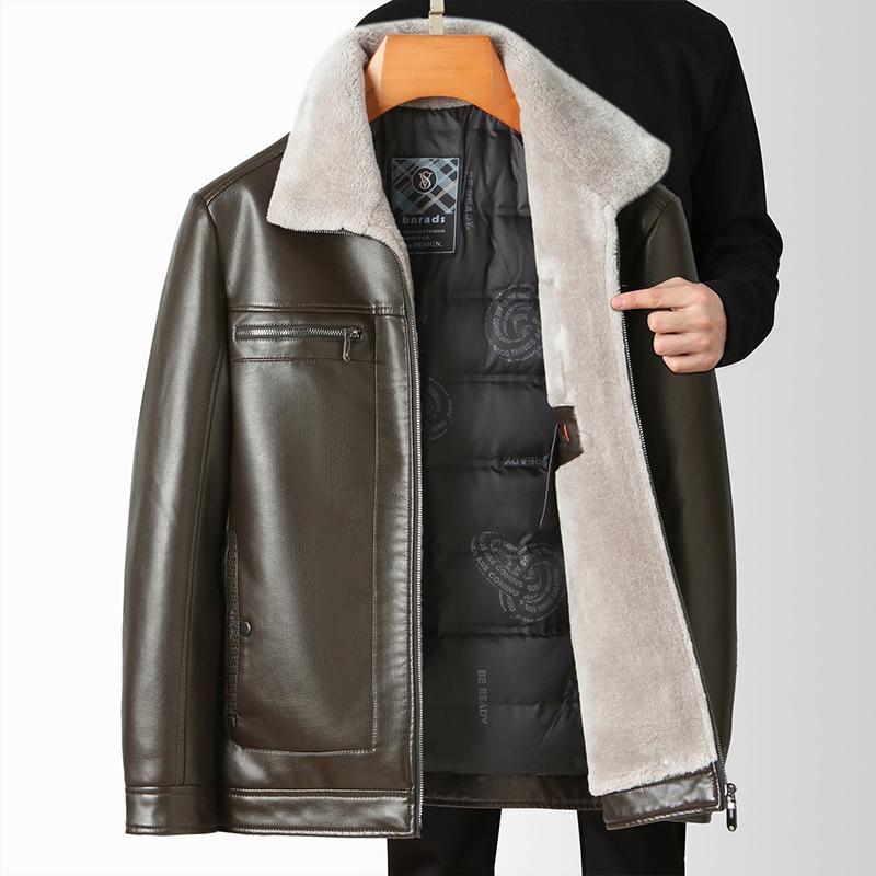ダウンジャケット メンズ 暖かい メンズ大きいサイズ 防寒着 メンズ ダウン アウター メンズ コート メンズ アウター 冬 レザー おしゃれ