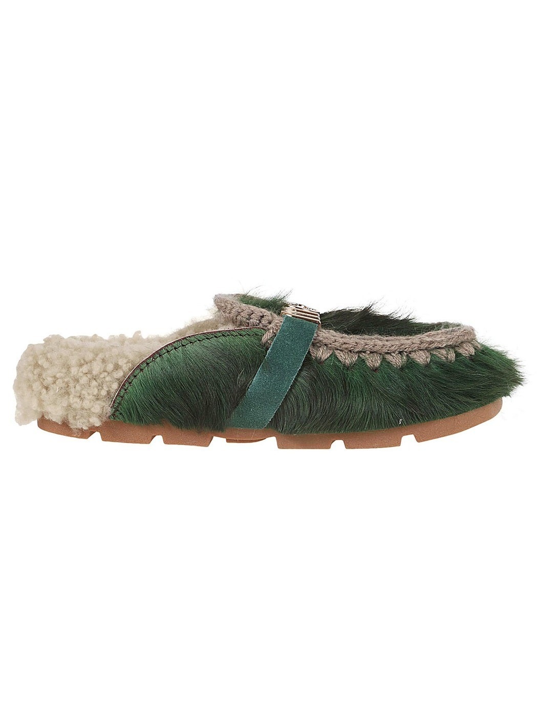 MU.FW431000D LHPGRE LONG HAIR PONY GREEN 秋冬2024 フラットシューズ レディース ia