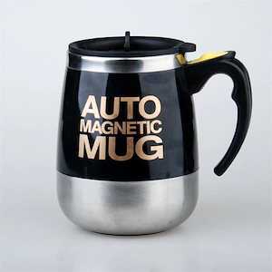自動磁化マグカップ マグカップ 自動ミキサー 電動シェーカー 蓋付きカップ ステンレス コーヒーカップ 撹拌 便利 真空断熱マグ 磁化カップ プレゼント USB充電 電池充電