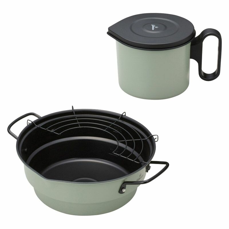 ジェルソミーノ 天ぷら鍋23cm&オイルポットセット GEL-ASET