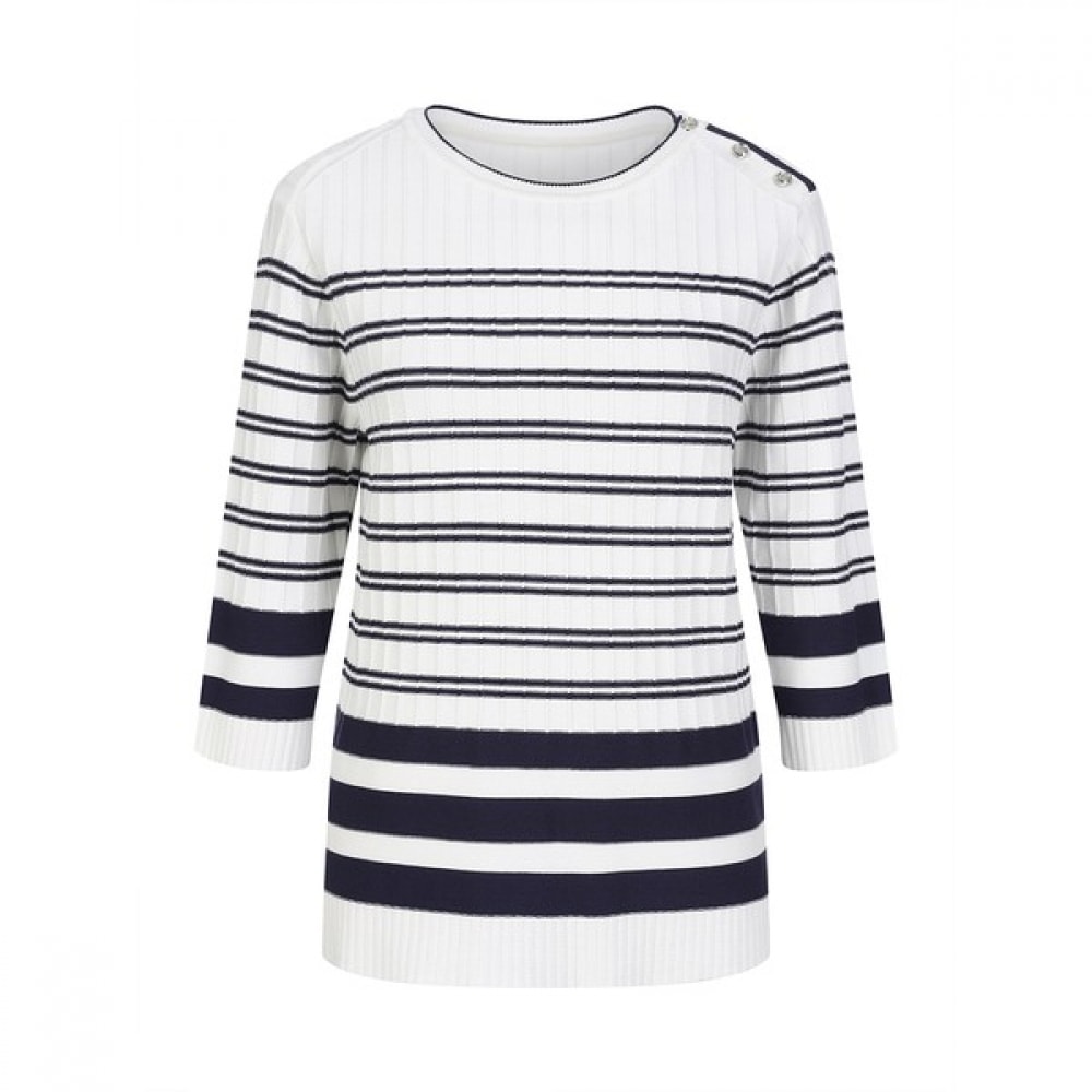 [シャトラン] ダンガラニットティーネイビー HCCMSW203