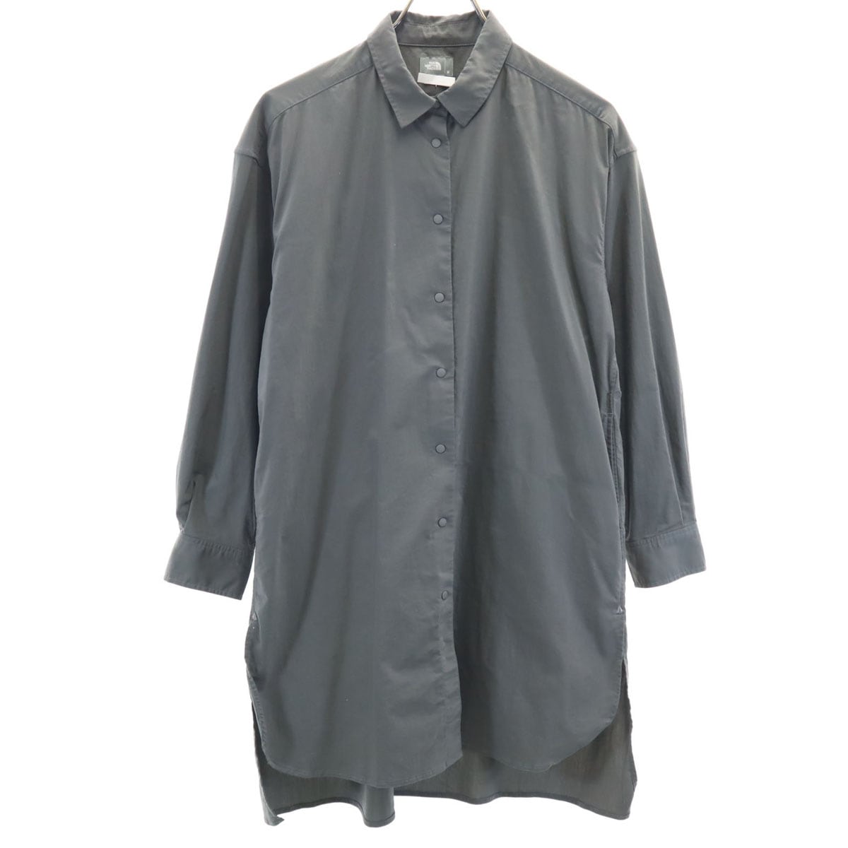 長袖 マラパイヒル ロングシャツ M グレー アウトドア NRW12032 レディース 古着