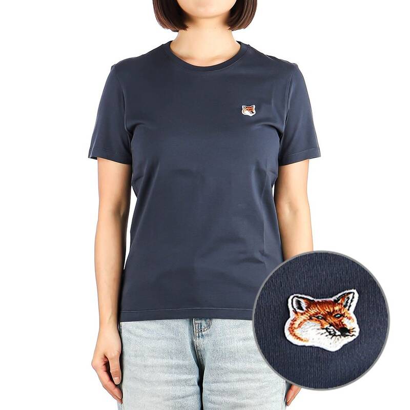 レディース フォックスヘッド 半袖Tシャツ (LW00105KJ0008 インクブルー) 24FW