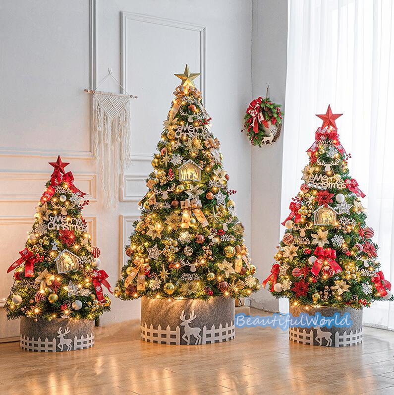 クリスマスツリー 北欧風 60cm 90cm 120cm クリスマスツリーセット led飾りセット オーナメント 置物デコレーション 部屋 装飾S62