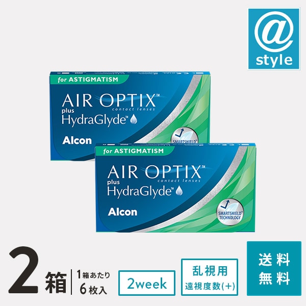 (遠視用) エアオプティクス プラス ハイドラグライド 乱視用 2箱 (1箱6枚入り)