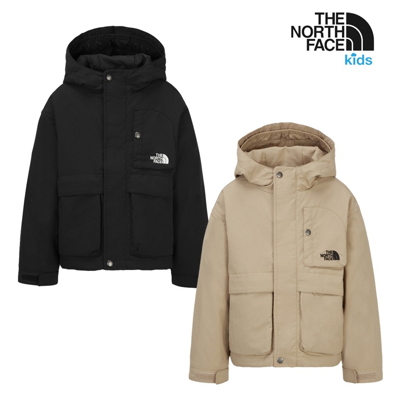 NJ3BR53S NJ3BR53V KS CAMPOUT JACKET 160大人OK キッズ アウター はっ水 防風 防寒 中綿 通学 デイリー コーデ提案 パンツ ジョガー すっきり 快適 安心感