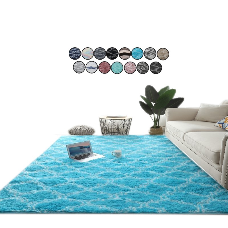 ソフトシルクウールの敷物屋内現代シャグエリア敷物絹のようなフロアマットベビー 200x250cm 6,702円