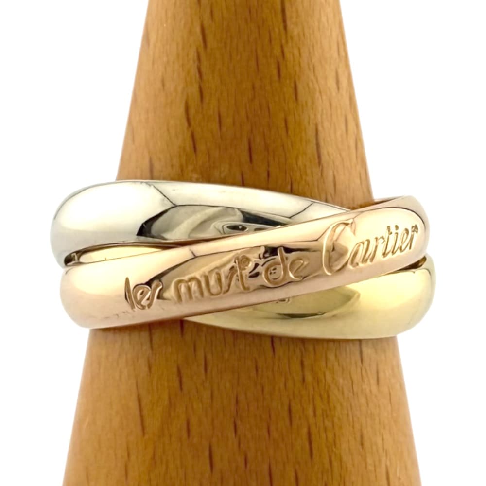 カルティエ トリニティ リング 指輪 11号 18金 K18イエローゴールド CARTIER 中古 美品