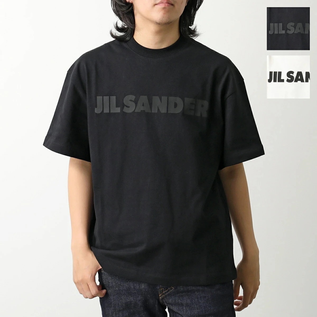 JIL SANDER ジルサンダー Tシャツ J03GC0137 J20243 J45148 メンズ 半袖 カットソー クルーネック ロゴT コットン カラー2色 J03GC0137J45148102