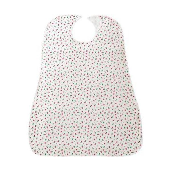 （まとめ）カネモ商事 LOr食事用エプロン花柄ピンク 1セット（5枚）[x3セット]