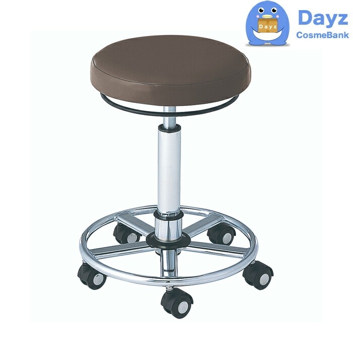 スターカッティングチェア ブラックキャスター　ブラウン　　カットチェアー 椅子 定番品　　キャンセル返品不可商品