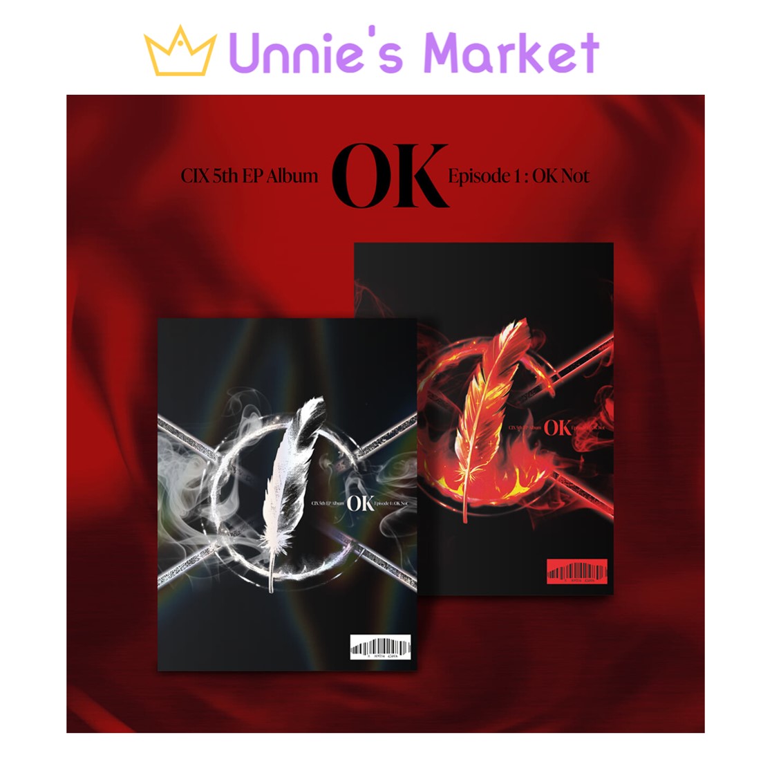 [SET] CIX [OK Episode 1 OK Not] Digipack ver. 5th EP Album + Free Photocard 1EA(fan-made)