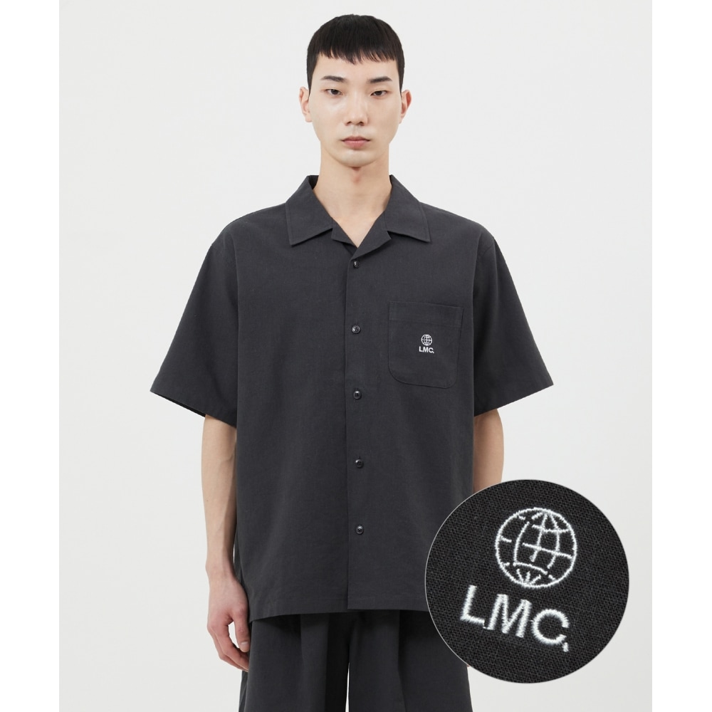 LMC グローブリネンショート SLV シャツ ブラック