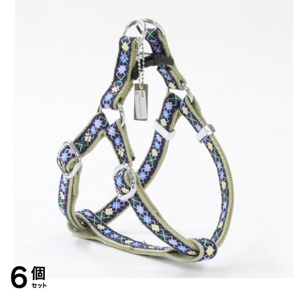ペティオ アドメイト アーガイルハーネス S 小型犬用胴輪 ブルー 1個入 (A57154) 6個セット