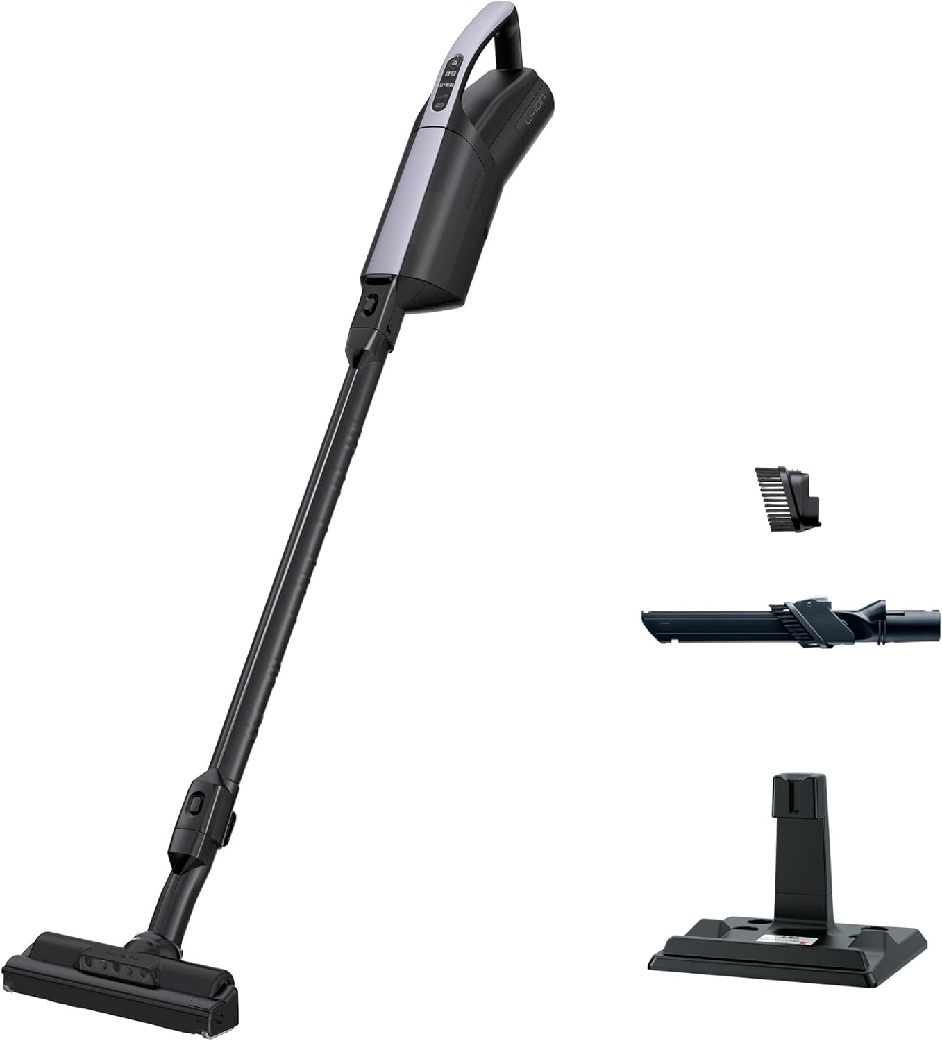 日立 掃除機 かるパックスティック 紙パック式 スティッククリーナー PKV-BK3L V ラベンダー 日本製 強力パワー 軽量 自走式 ハンディクリーナー スタンド付き