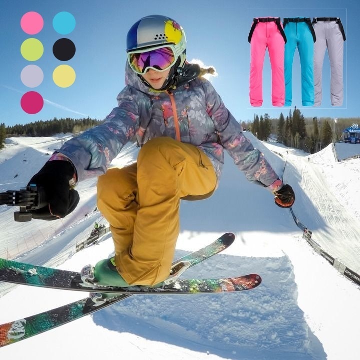 新型スキーヤーパンツ男女シングルボード屋外防風防水で冬の厚手保温綿ズボン男性の取り外しができます