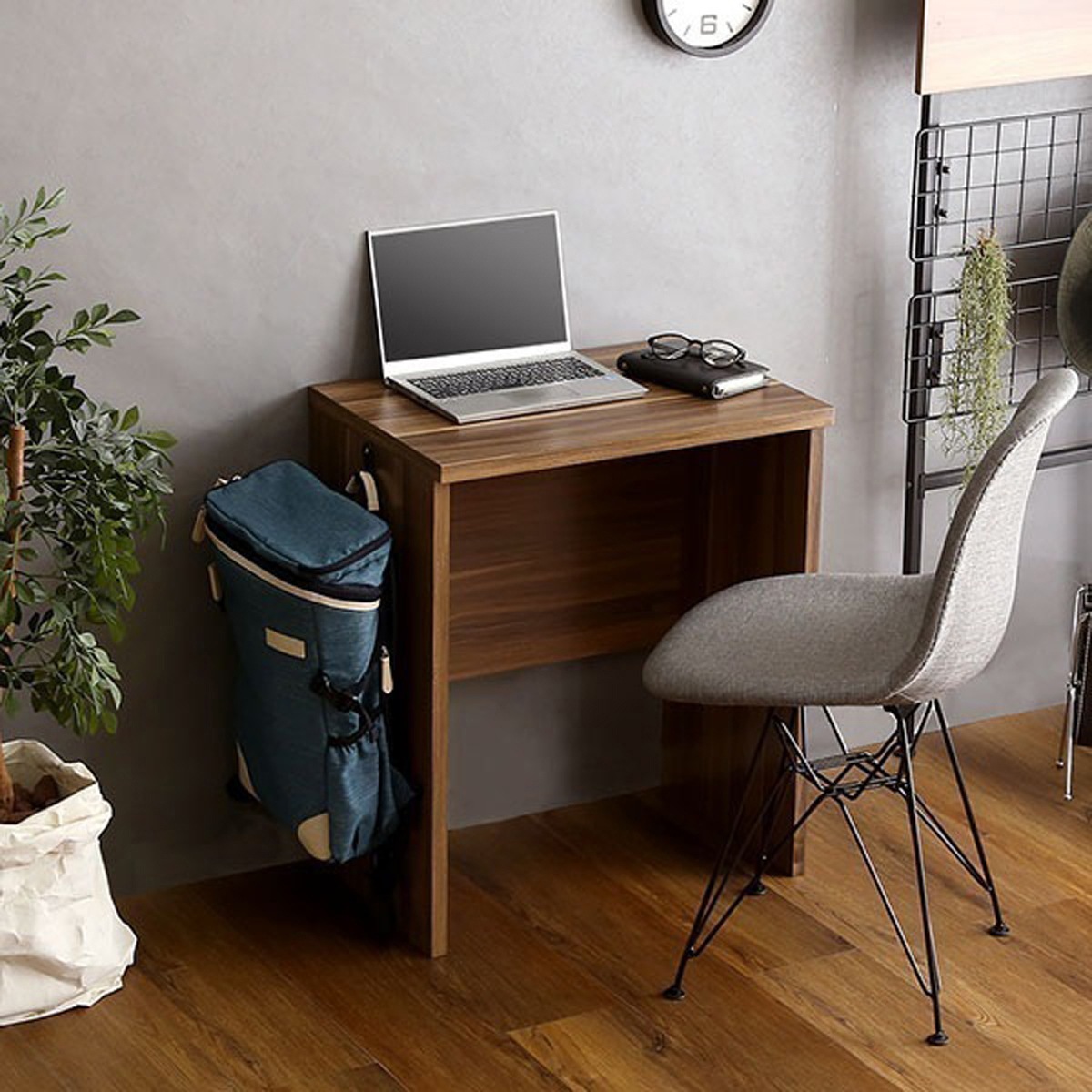 ヴィンテージデスク シンプルデスク 学習デスク 勉強机 60幅 木目調 ワークスペース テレワーク