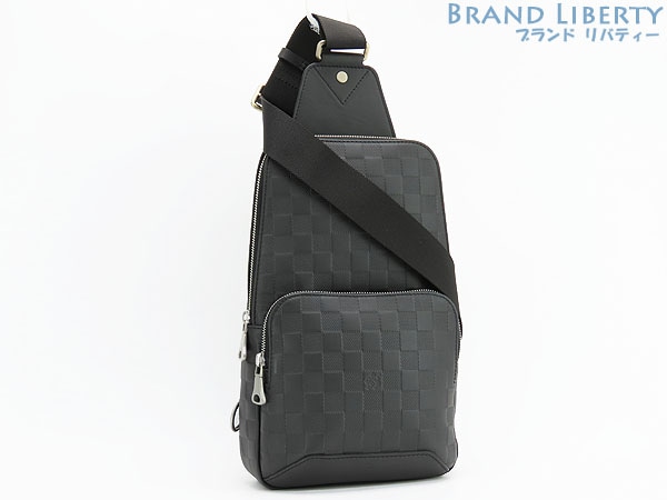 未使用ルイヴィトンダミエアンフィニアヴェニュースリングバッグボディバッグバムバッグショルダーバッグブラック