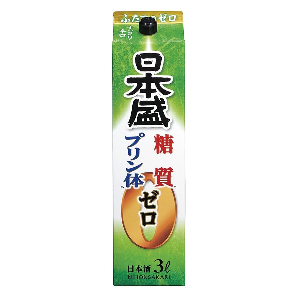 日本酒 日本盛 糖質ゼロプリン体ゼロ パック 3L(3000ml) 4本入 2ケース(8本)