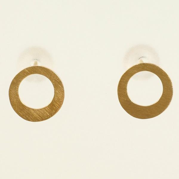 K10 10金 YG イエローゴールド ピアス 総重量約0.8g ジュエリー 中古