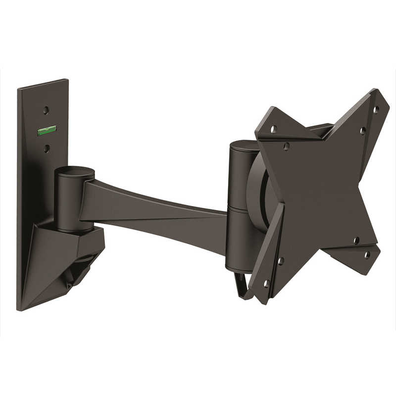 スタープラチナ　テレビ壁掛け金具 13-32インチ対応 TVセッターフリースタイルNA111 SSサイズ ブラック　TVSFRNA111XSB