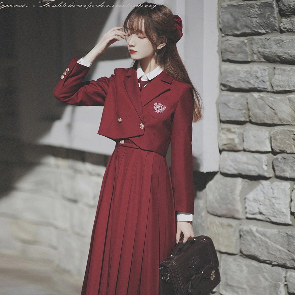 春 人気 ファッション 制服 スカート 3点セット ブレザー レディース スーツ 制服 卒業式 女の子 セーラー服