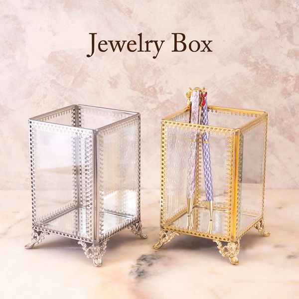 小物収納 小物入れ 整理用品 インテリア雑貨 家具 インテリア エクラン ガラス ジュエリーボックス