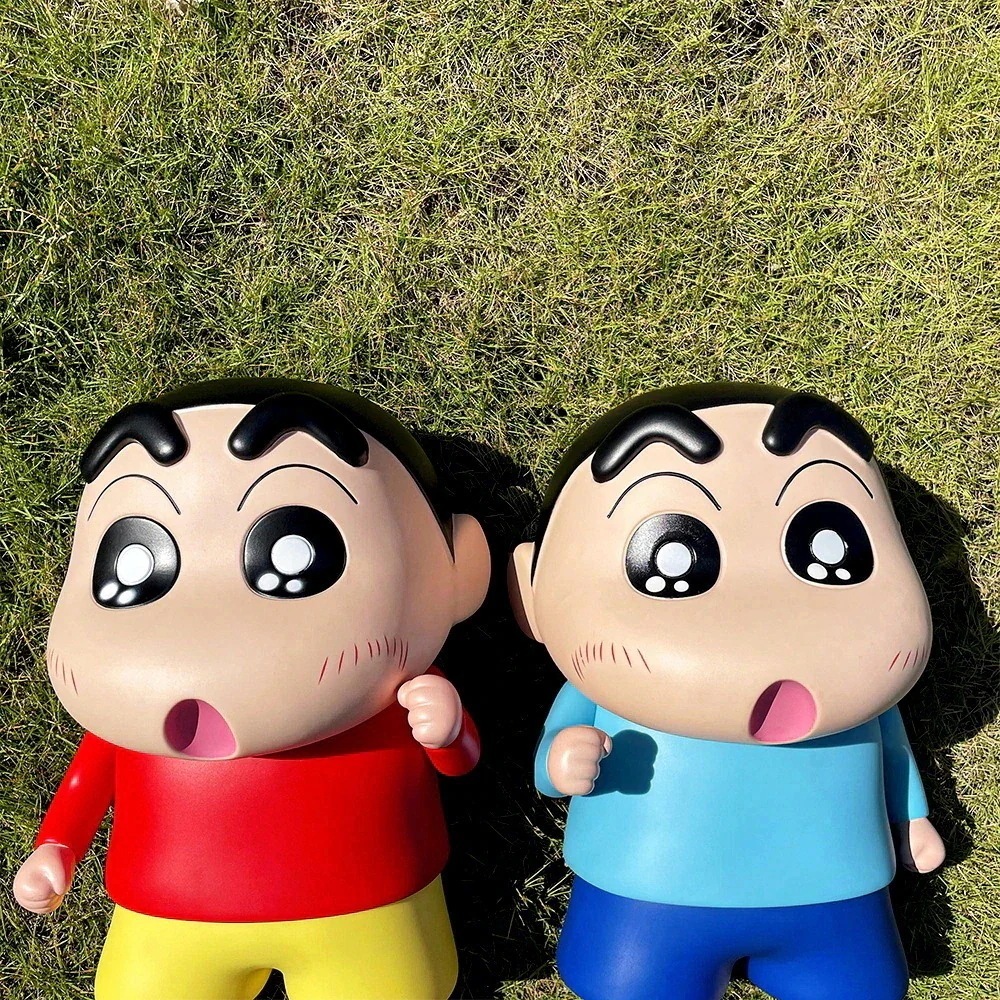 40cm クレヨンしんちゃん 野原しんのすけトレンディ人形ホームデコレーションブラインドフィギュアデスクトップ装飾品 1:1ぬいぐるみ人形キャラクターぬいぐるみ