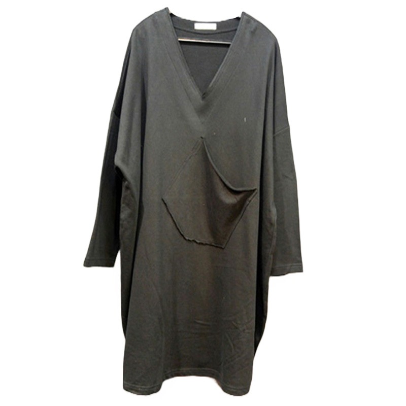 マフク ビッグサイズワンピース型綿aロングTシャツaaa310