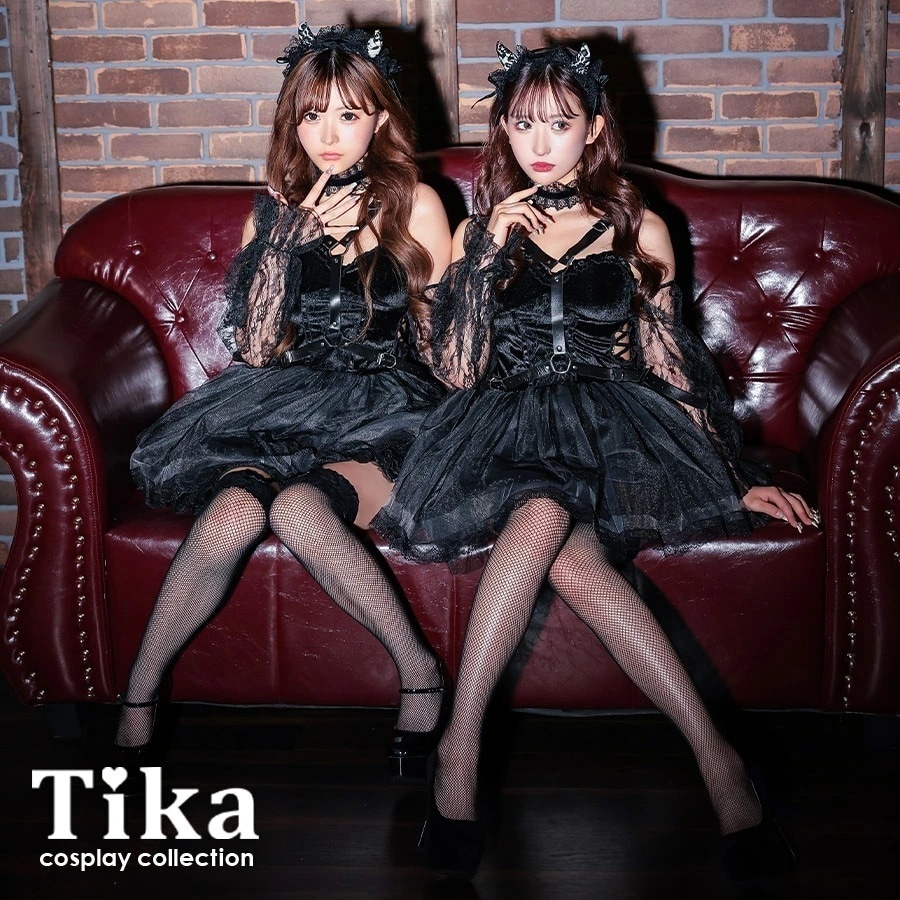ハロウィンコスプレ 衣装 セット デビル ツノ ブラック 仮装 コス 仮装衣装 セクシー 悪魔 小悪魔 悪霊 ドラキュラ バンパイア イベント カチューシャ 羽 ハーネス 激安 エロ キャバ 大人 レ
